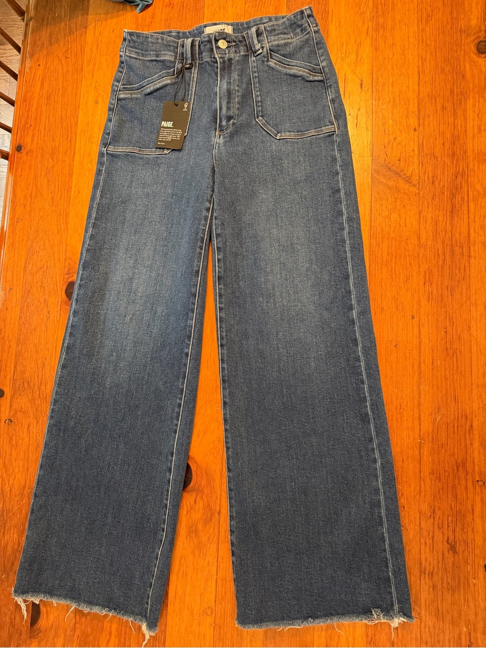 PAIGE Anessa Wide Leg Jeans - Picture 3 of 9